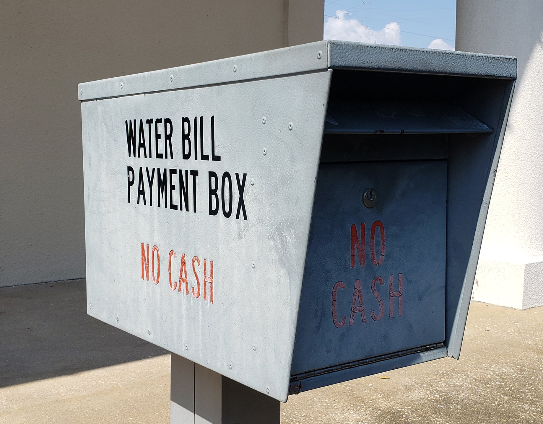 Water Bill Payment Box